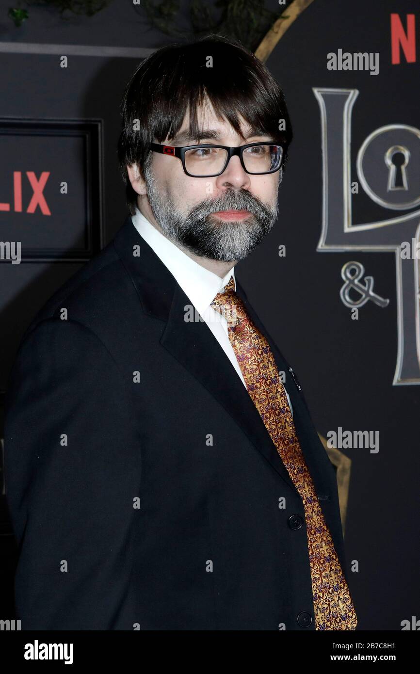 February 5, 2020, Los Angeles, CA, USA: LOS ANGELES - FEB 5:  Joe Hill at the ''Locke & Key'' Series Premiere Screening at the Egyptian Theater on February 5, 2020 in Los Angeles, CA (Credit Image: © Kay Blake/ZUMA Wire) Stock Photo