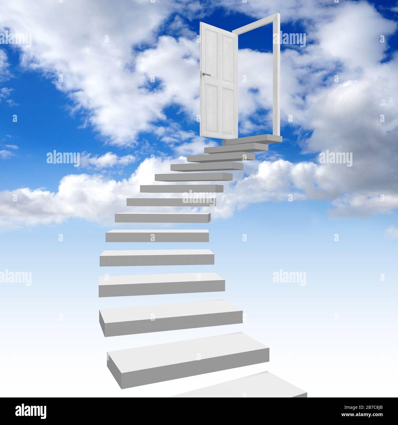 A 'Staircase to Heaven' Installation Ascends into the Sky as a