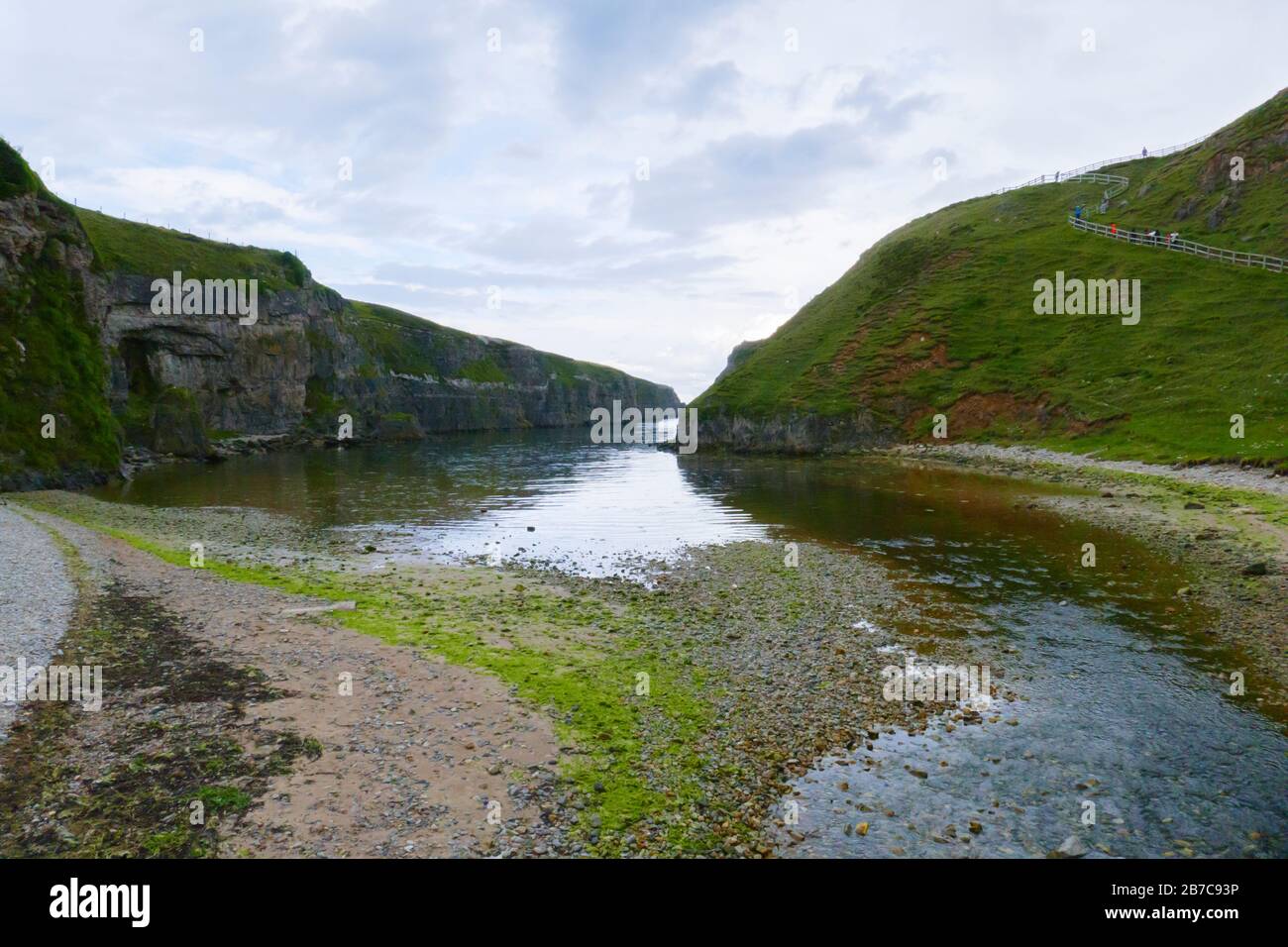 Smoo cave, Höhle bei Durness, Grafschaft Sutherland, Schottland Stock