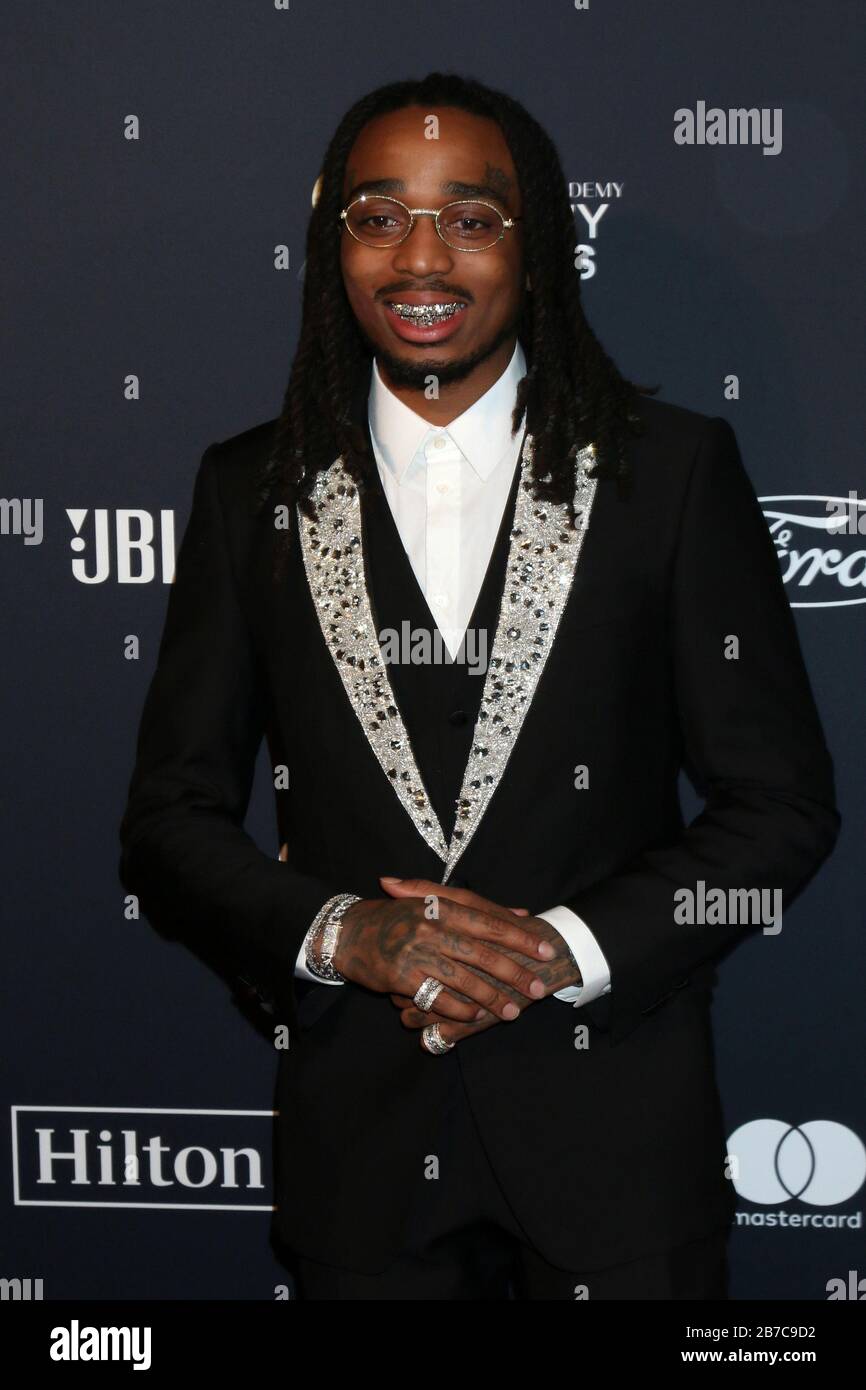 January 25, 2020, Beverly Hills, CA, USA: LOS ANGELES - JAN 25:  Quavo at the Clive Davis Pre-GRAMMY Gala at the Beverly Hilton Hotel on January 25, 2020 in Beverly Hills, CA (Credit Image: © Kay Blake/ZUMA Wire) Stock Photo