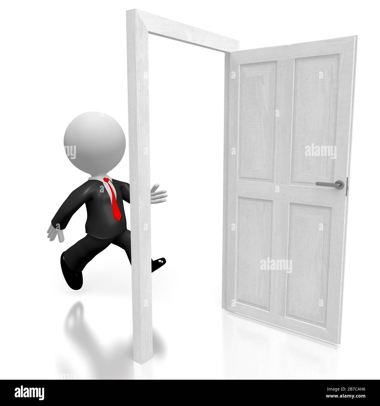 The open door cartoon hi-res stock photography and images - Alamy