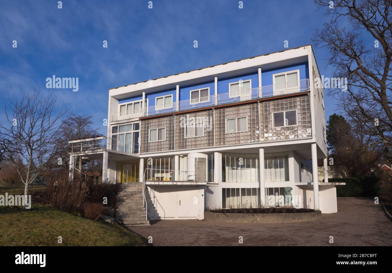 Villa Stenersen from 1939 in Oslo Norway designed by the architect iArne Korsmo in the style of functionalism is today a museum open to the public Stock Photo