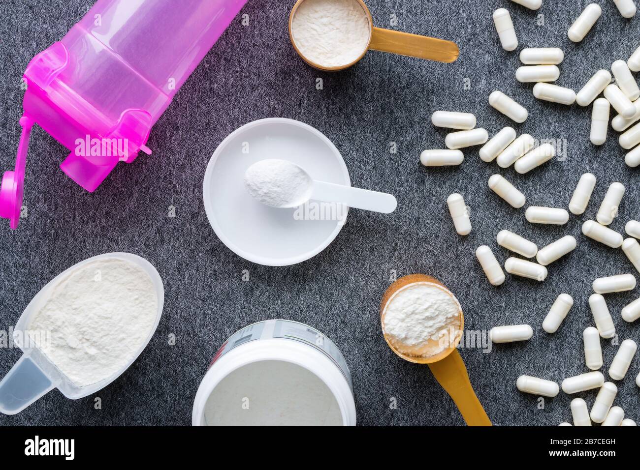 Bodybuilding Supplements protein, gainer, creatine, bcaa and shaker