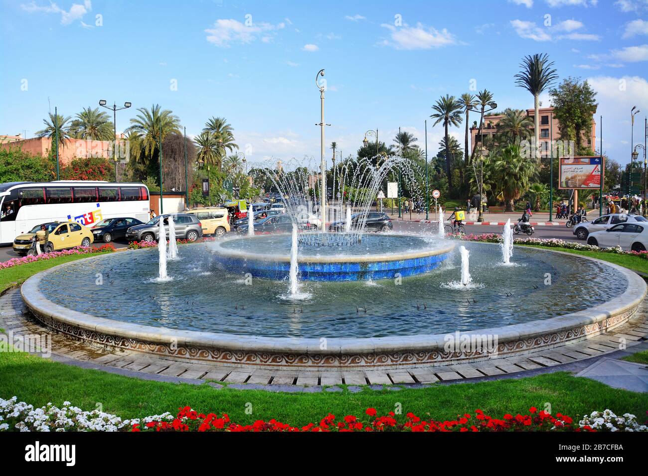 beautiful fountain in Marrakesh, Morocco Stock Photo