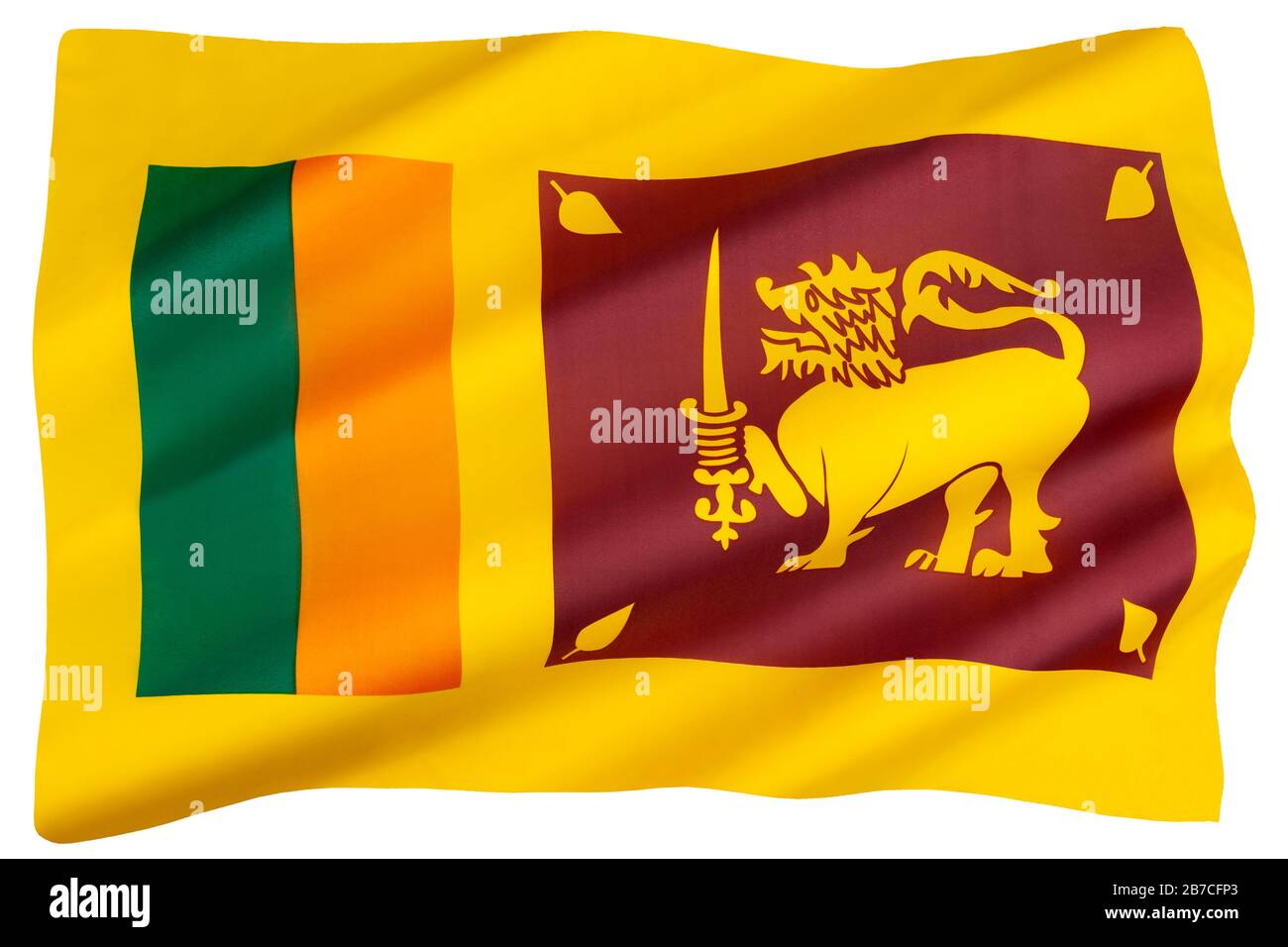 The national flag of Sri Lanka - also called the Lion Flag or Sinha Flag Stock Photo - Alamy The national flag of Sri Lanka - also called the Lion Flag or Sinha Flag Stock Photo - Alamy