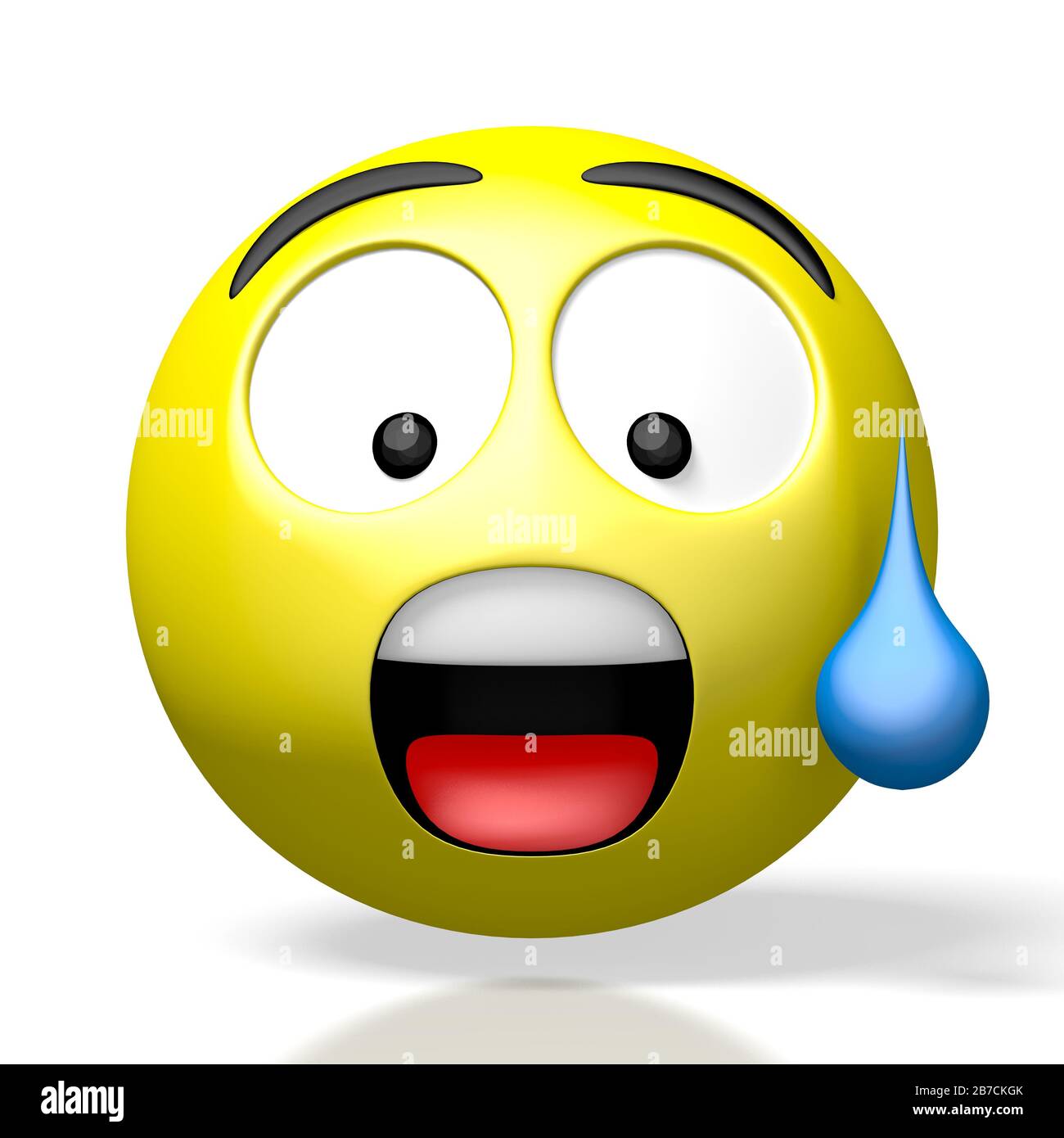 3d Emoji Emoticon Crying Tears Stock Photo Alamy