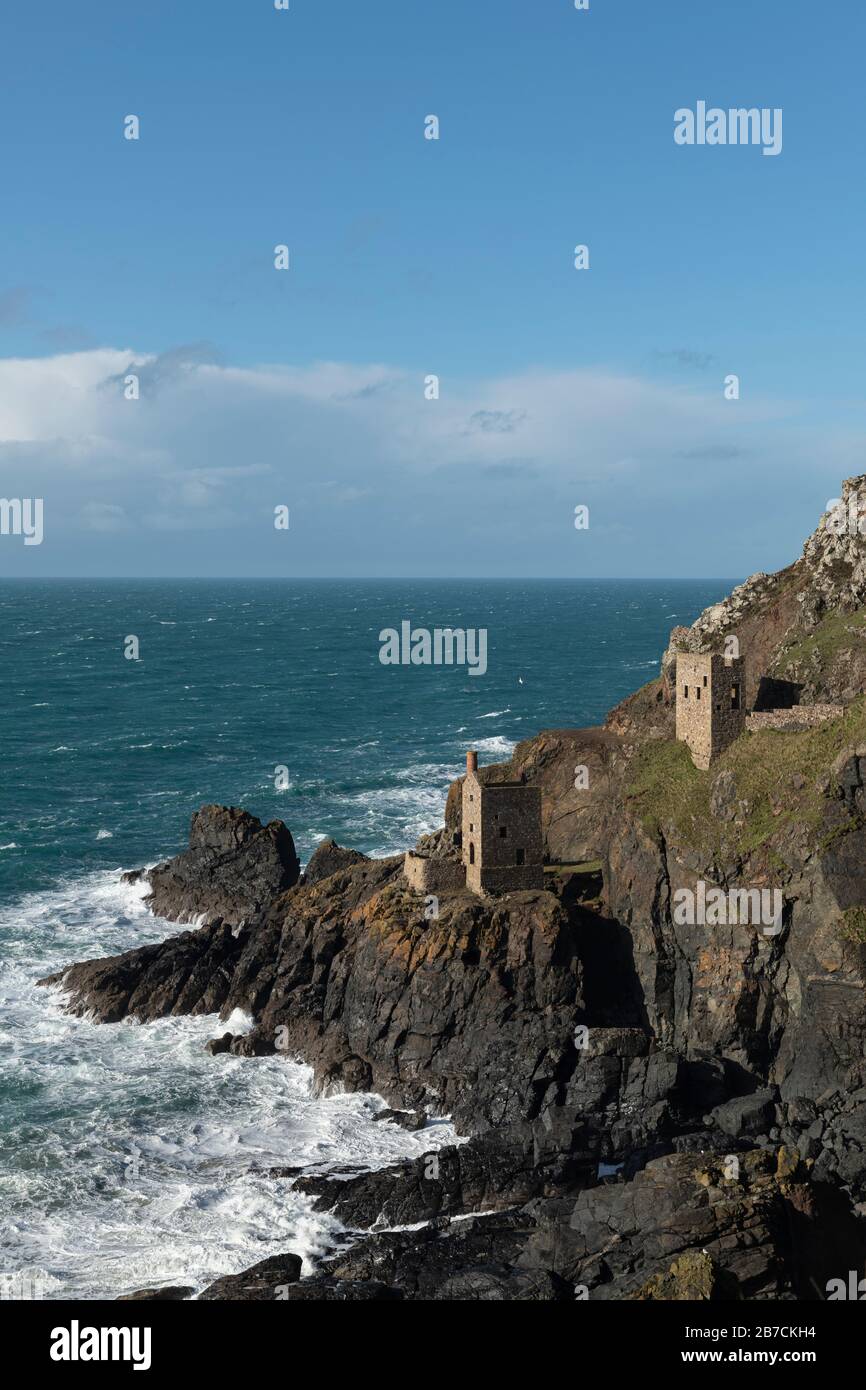 Bottalack Tin Mines, Cornwall Stock Photo