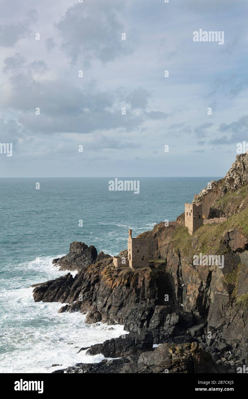 Bottalack Tin Mines, Cornwall Stock Photo