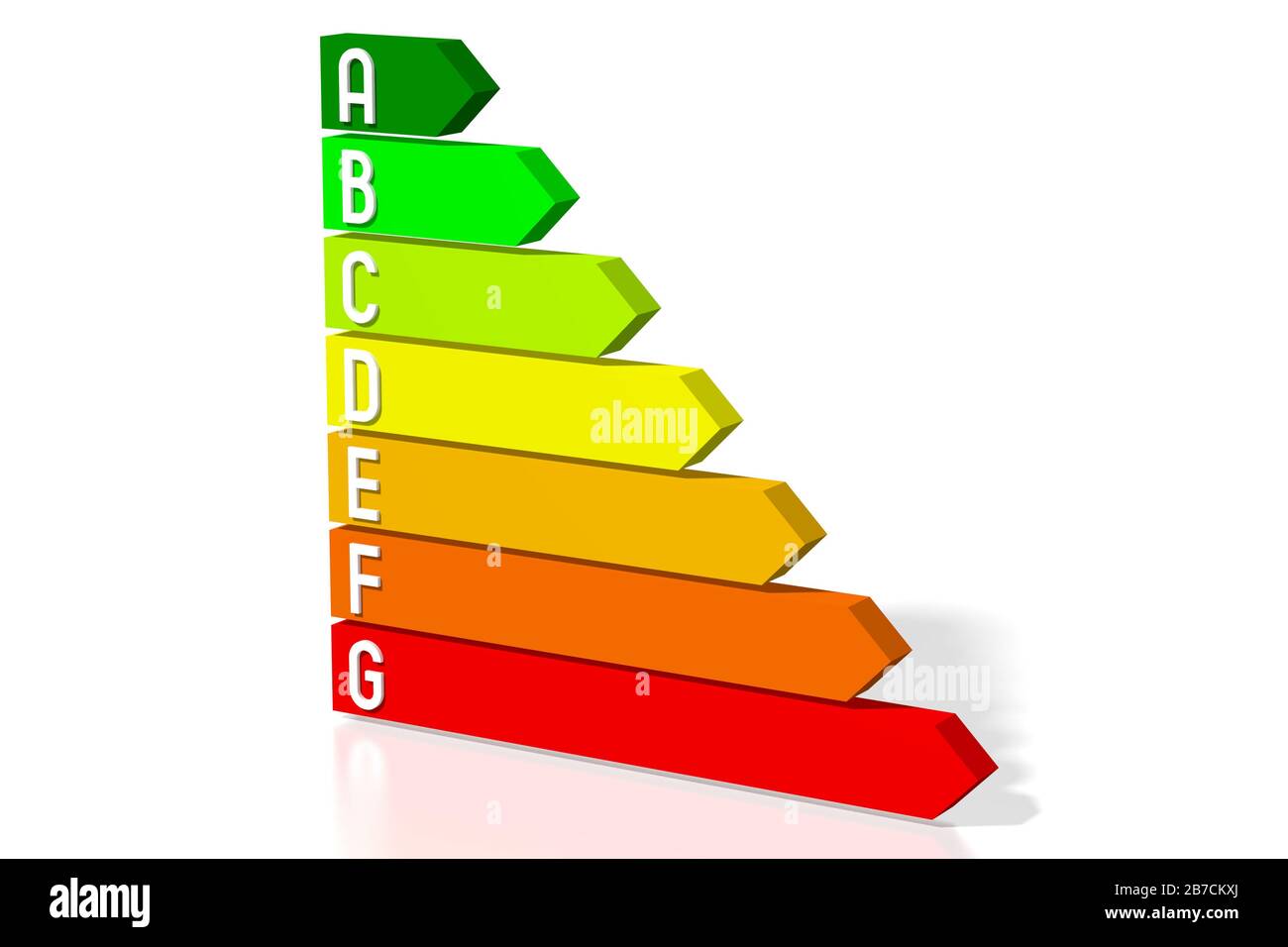 3D efficiency chart - arrows Stock Photo - Alamy