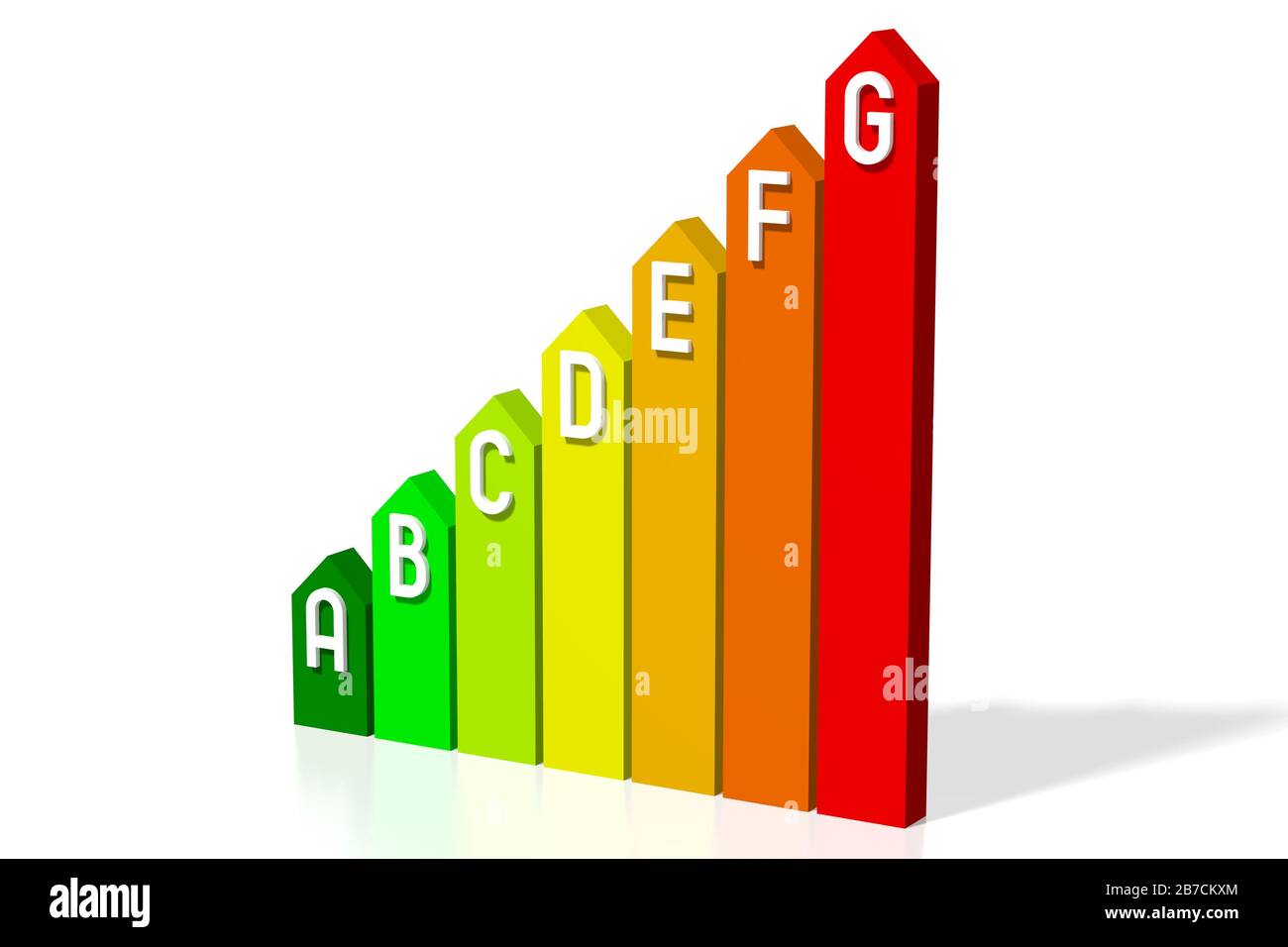 3D efficiency chart - arrows Stock Photo - Alamy