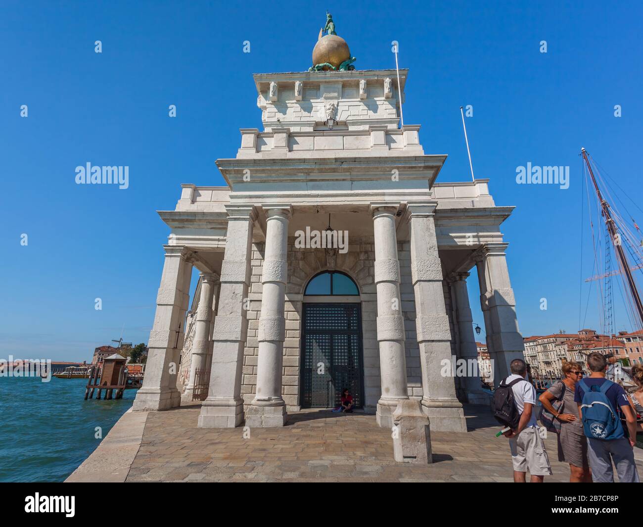 Venice, Italy - August 16, 2018: Punta della Dogana art gallery Stock Photo