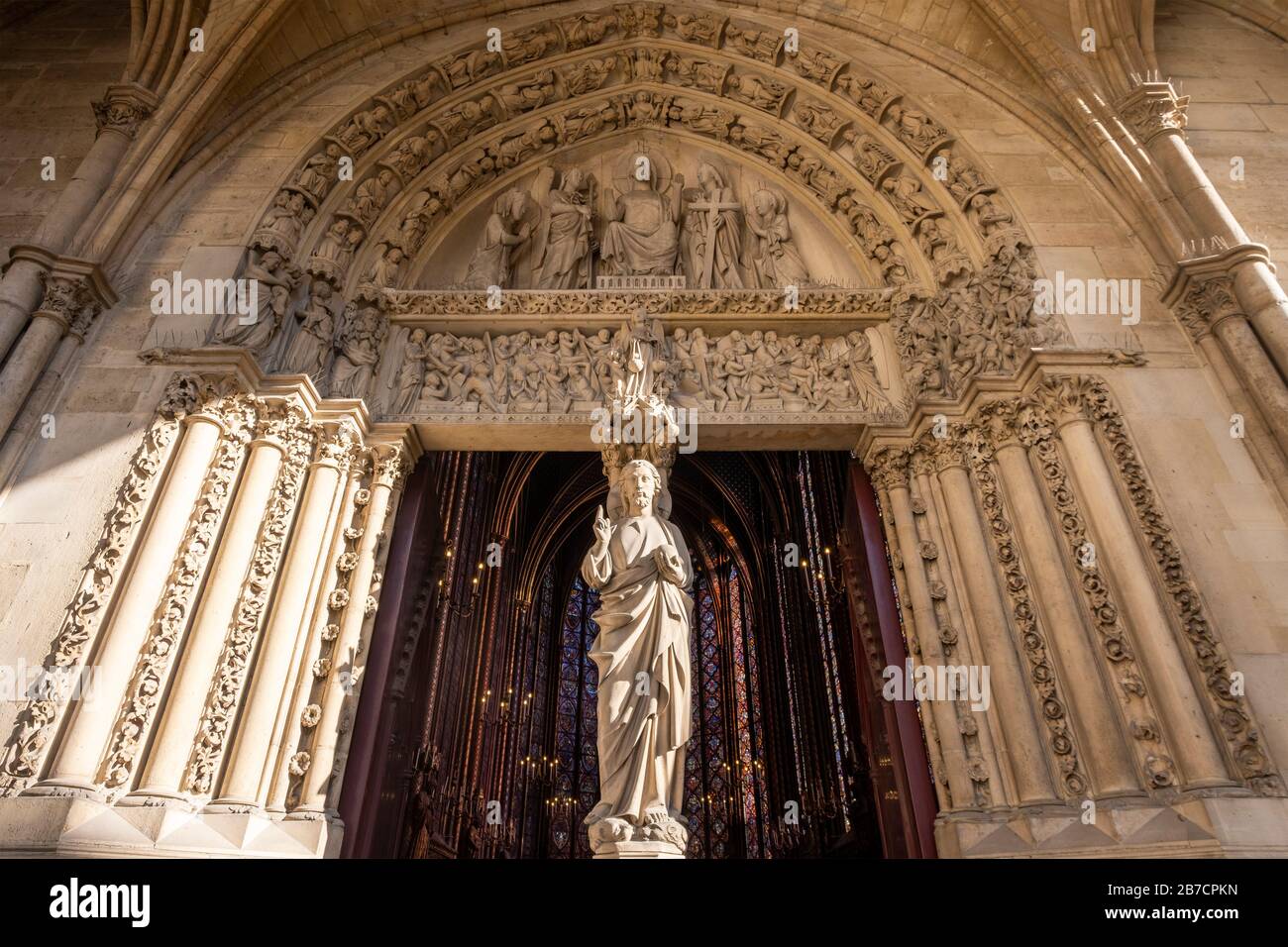 The Sainte-Chapelle in Paris, France, Europe Stock Photo
