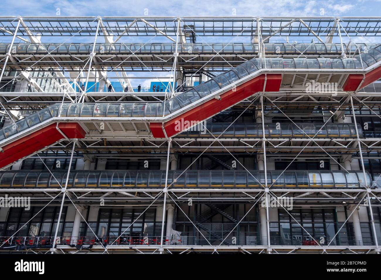 Centre Pompidou exterior in Paris, France, Europe Stock Photo