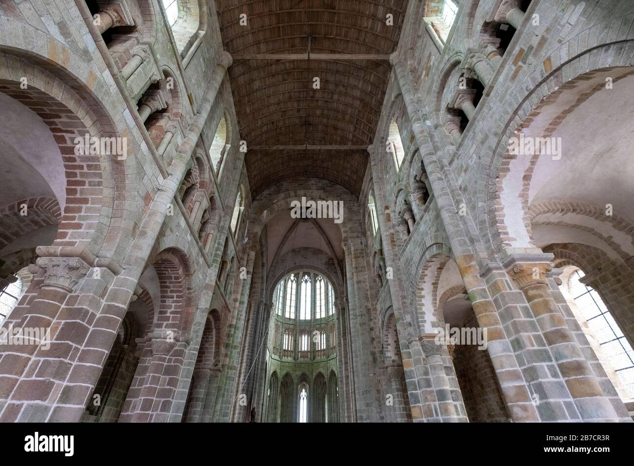 Mont saint michel france interior hi-res stock photography and images -  Alamy
