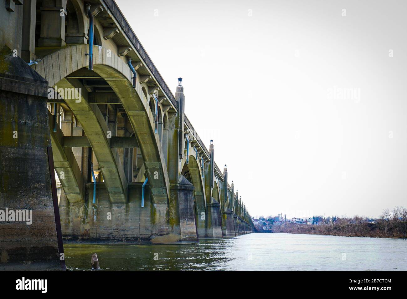 Concrete Deck Arch Bridge Stock Photo Alamy