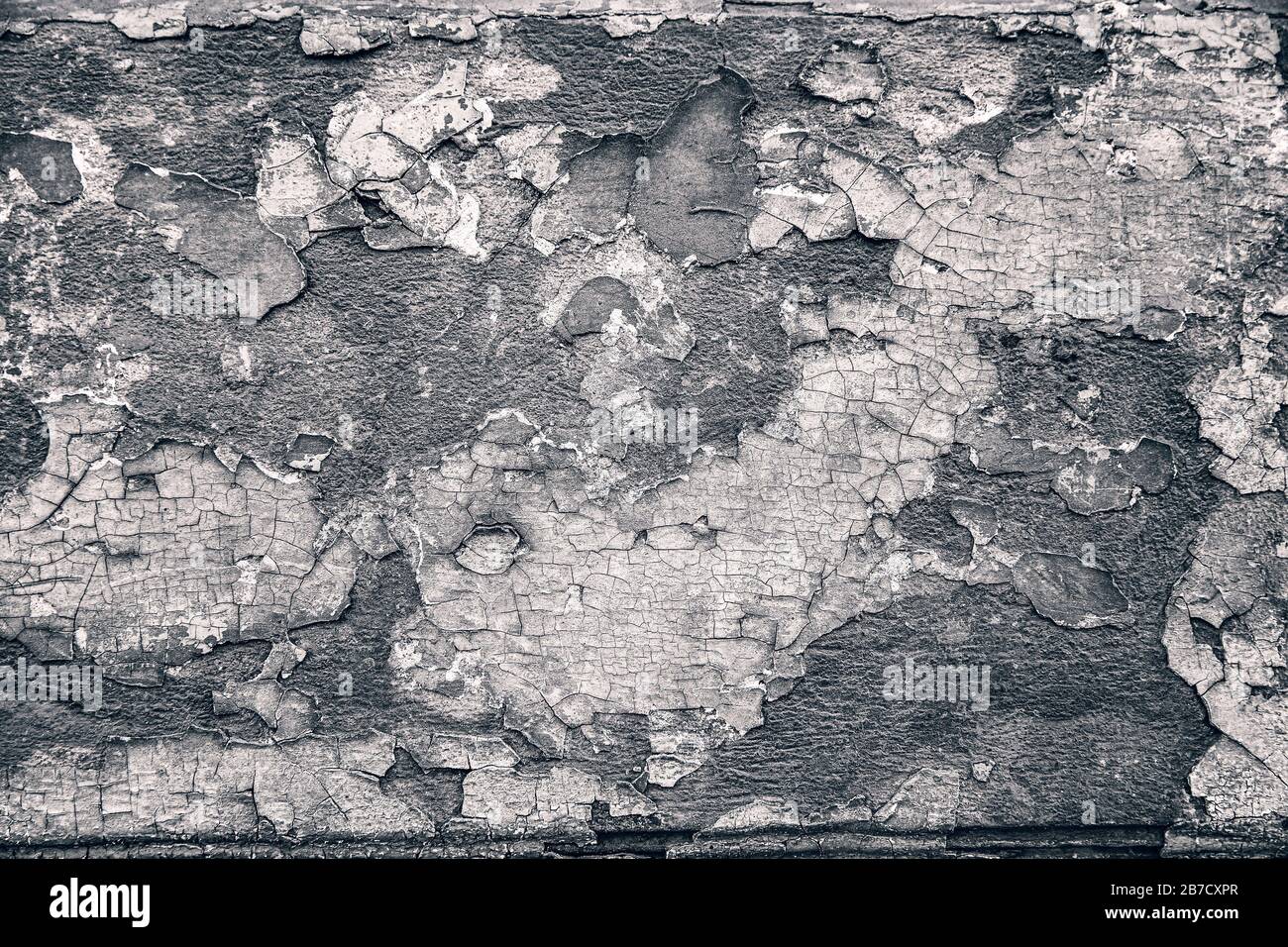 Weathered cracked wall, grungy wall texture background Stock Photo