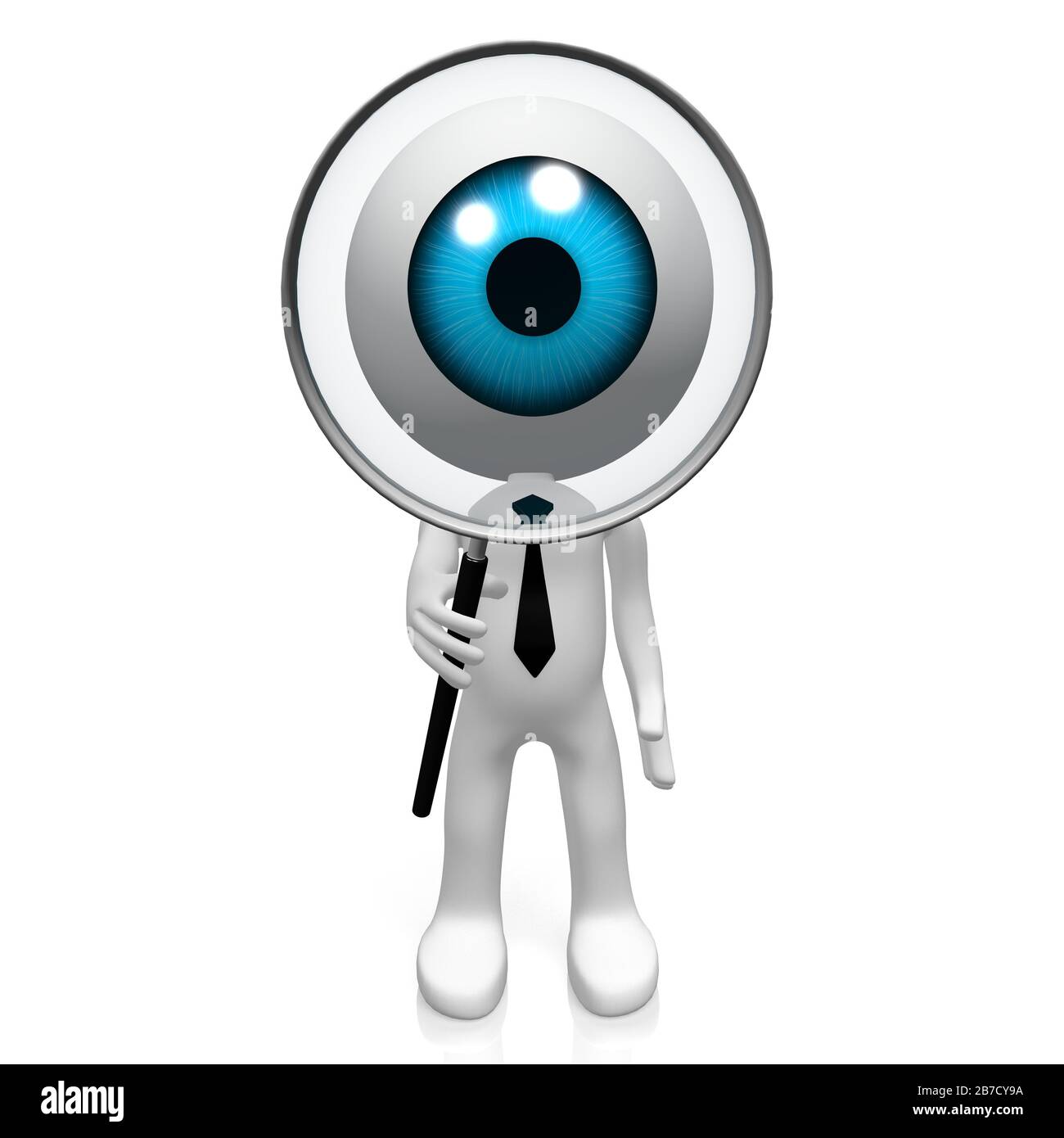 3D eye cartoon character Stock Photo - Alamy