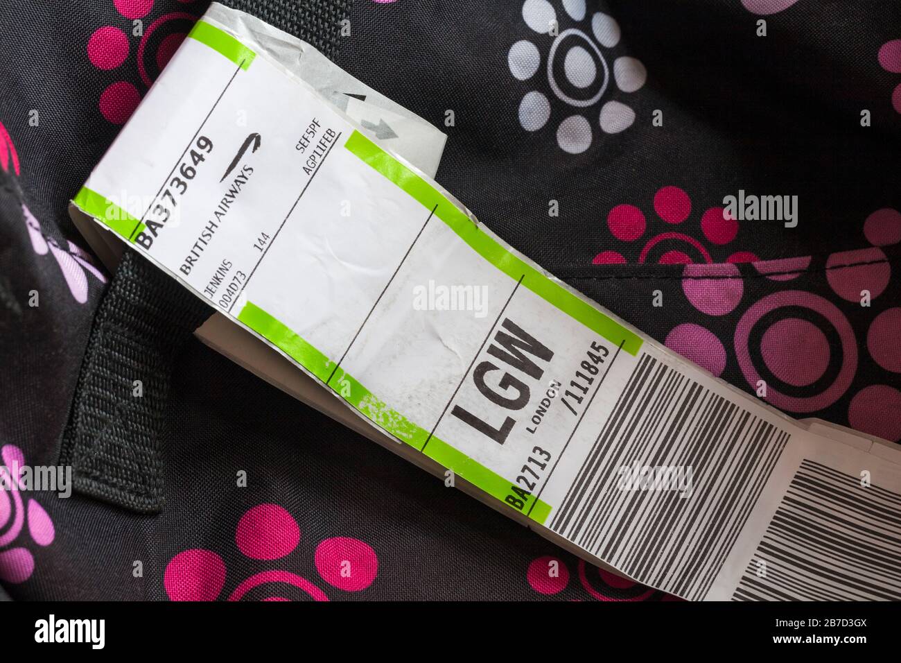 british airways warning on luggage tags