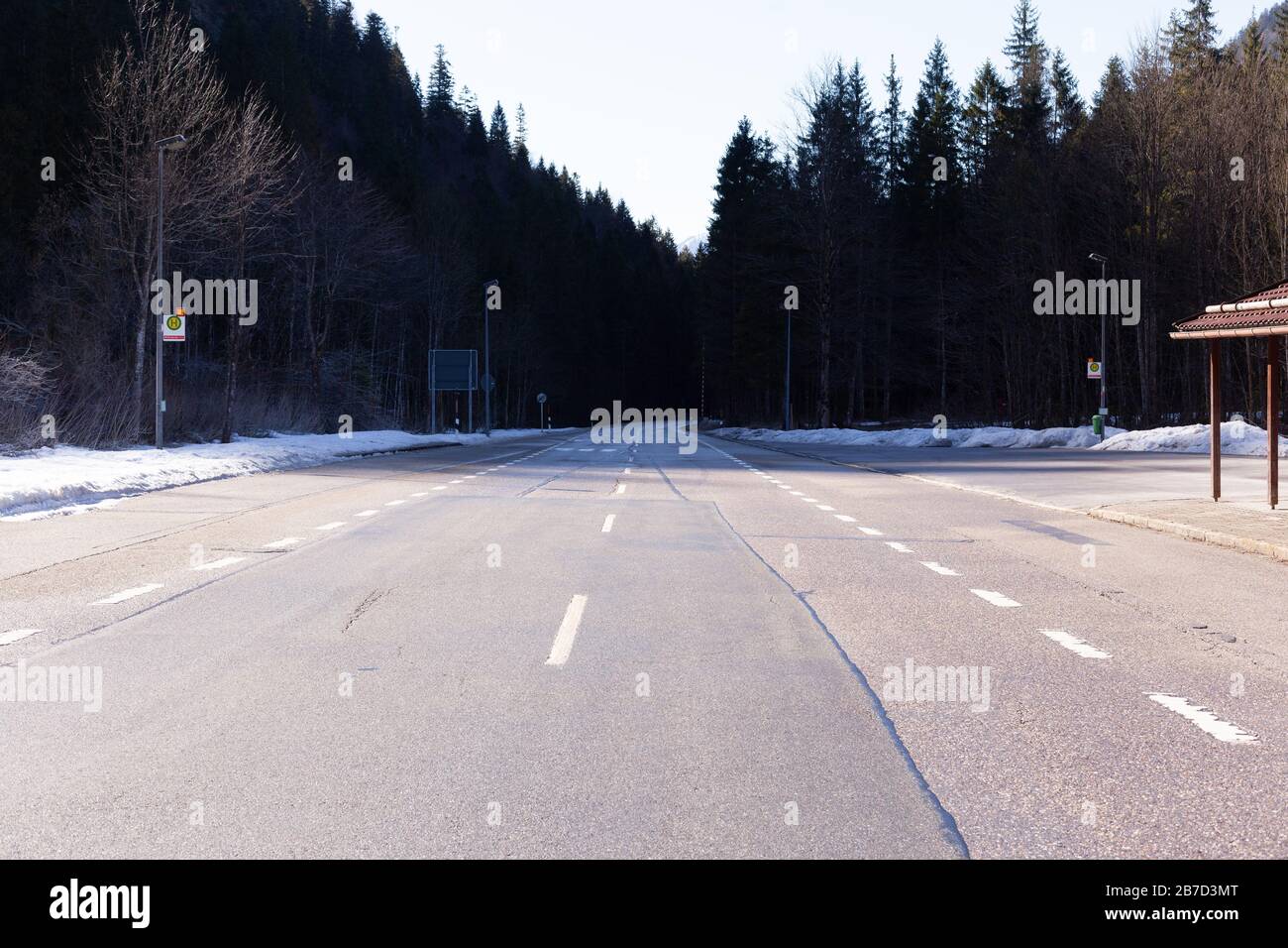 Border crossing point Landl /Tyrol Stock Photo Alamy