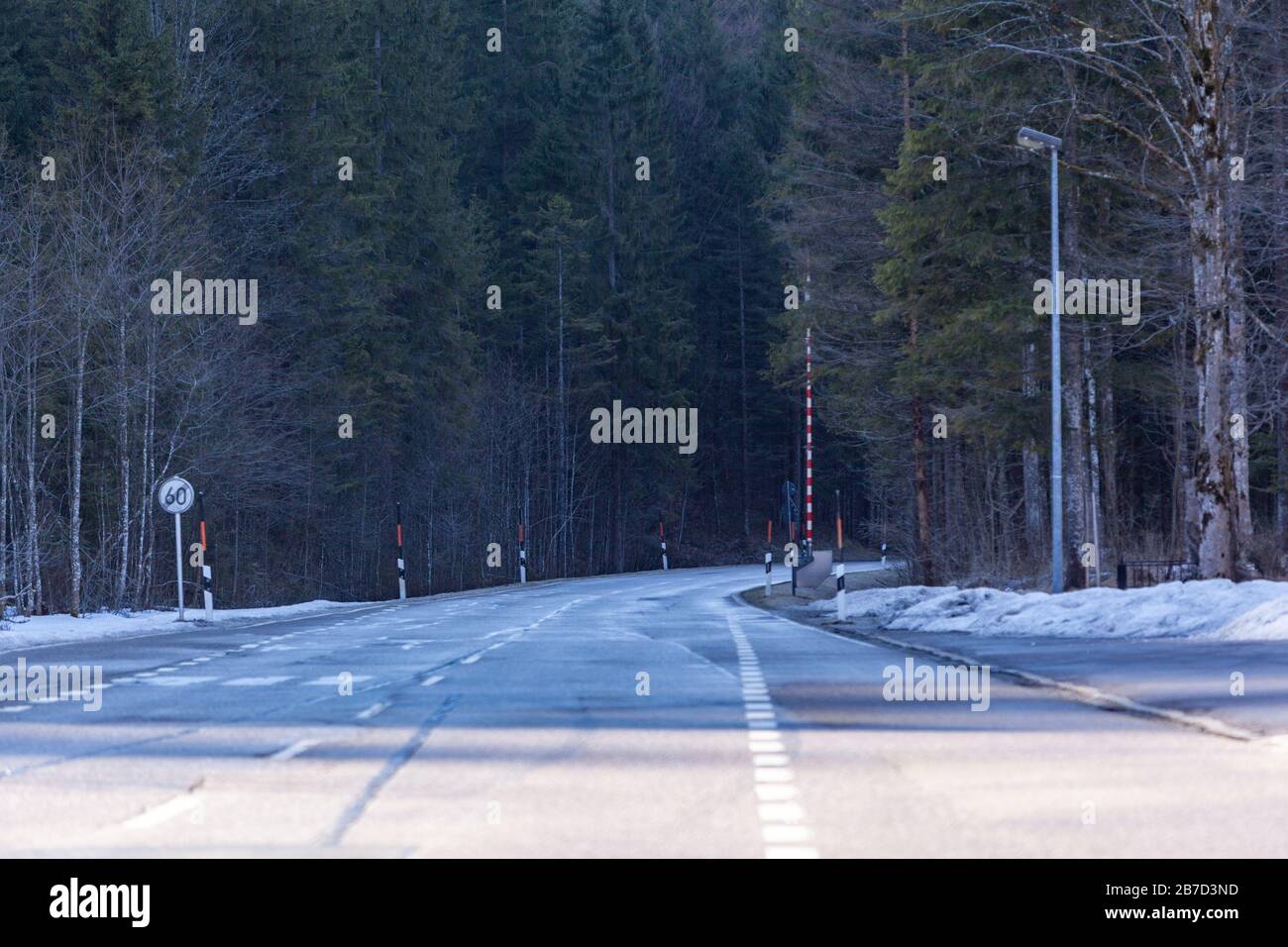 Border crossing point Landl /Tyrol Stock Photo Alamy