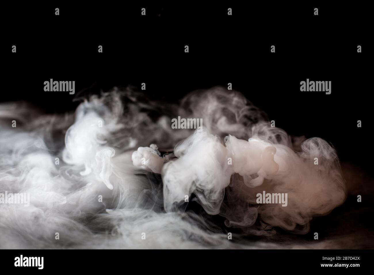 Dry ice fog in the dark Stock Photo Alamy