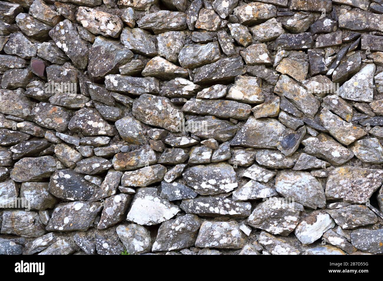 Texture of the grey granite stone wall for background Stock Photo - Alamy