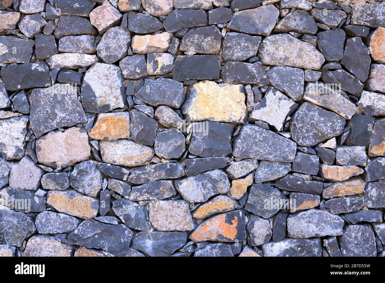 Texture of the grey granite stone wall for background Stock Photo - Alamy