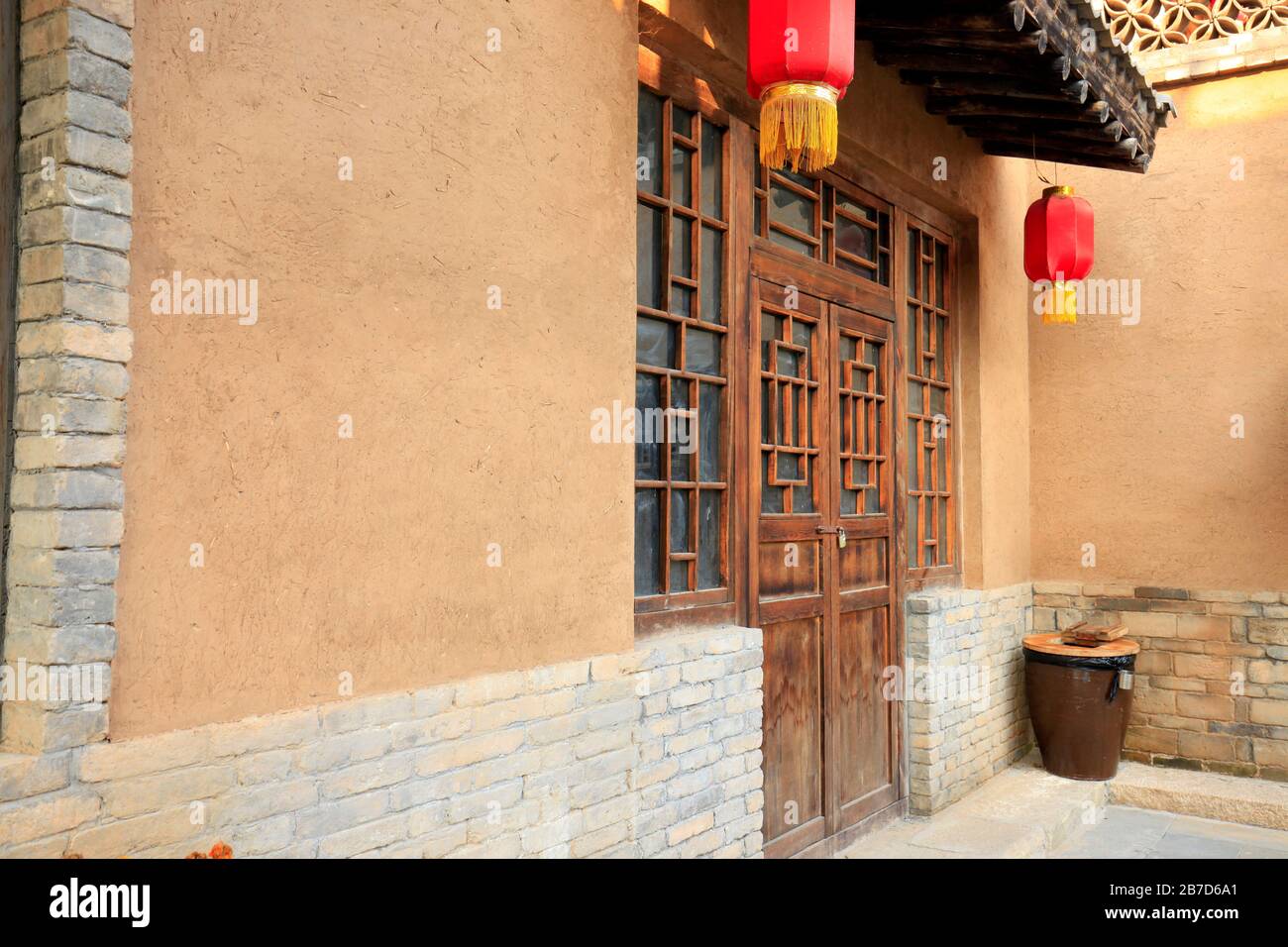 The ancient Chinese rural houses Stock Photo - Alamy