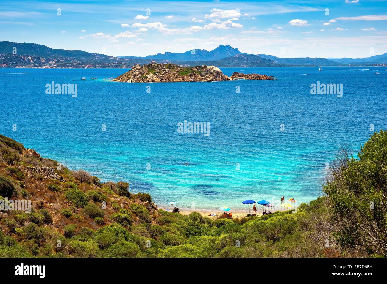 Caprera Island, Sardinia / Italy - 2019/07/17: Caprera Island and ...