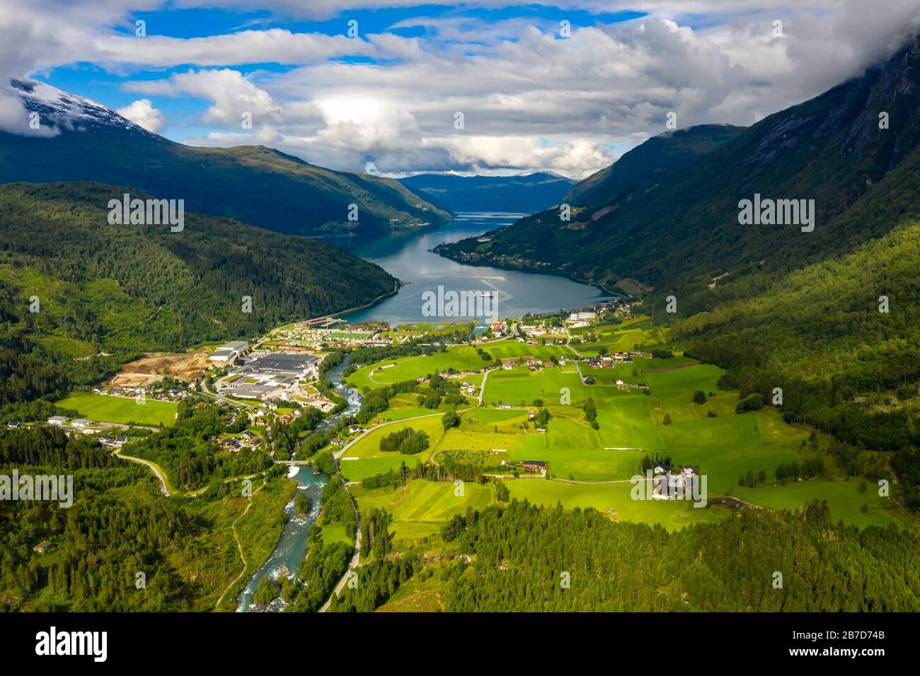 Beautiful Nature Norway natural landscape. Stock Photo