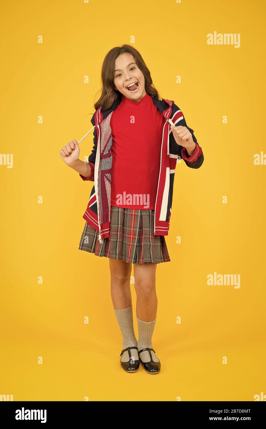 Culture and customs. Language school. English kid yellow background