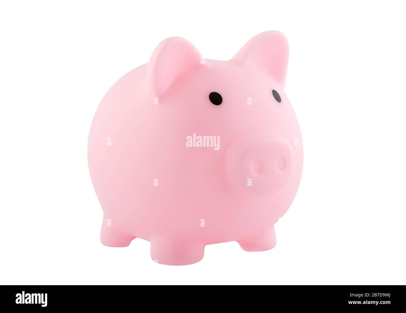 Pink piggy bank isolated on white with clipping path Stock Photo - Alamy