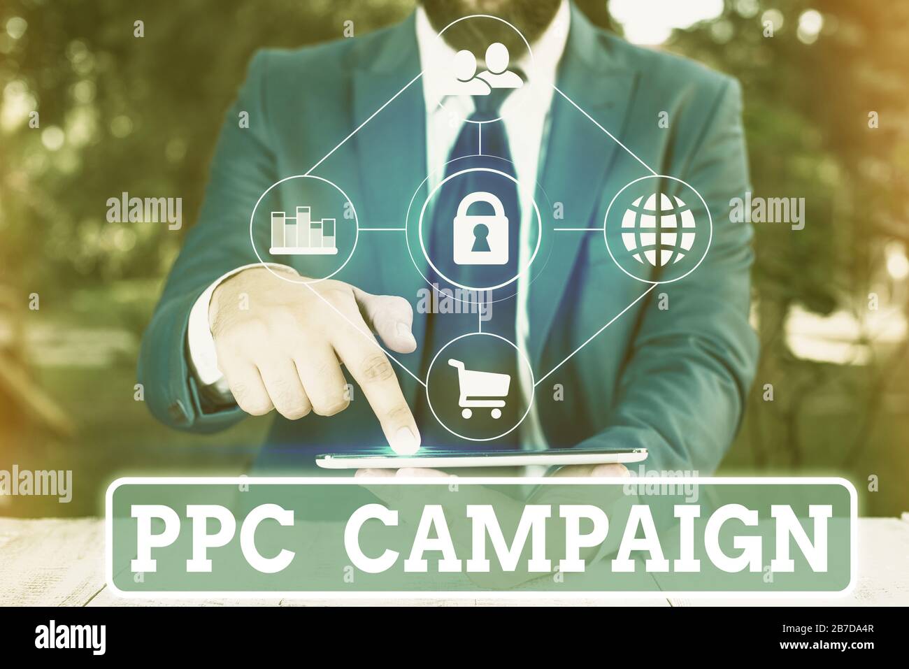Writing note showing Ppc Campaign. Business concept for use PPC in ...