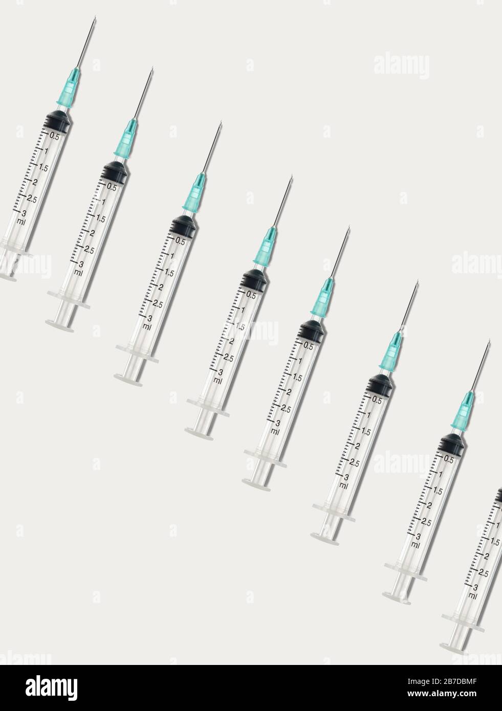 syringe and corona virus / syringe and corona virus Stock Photo