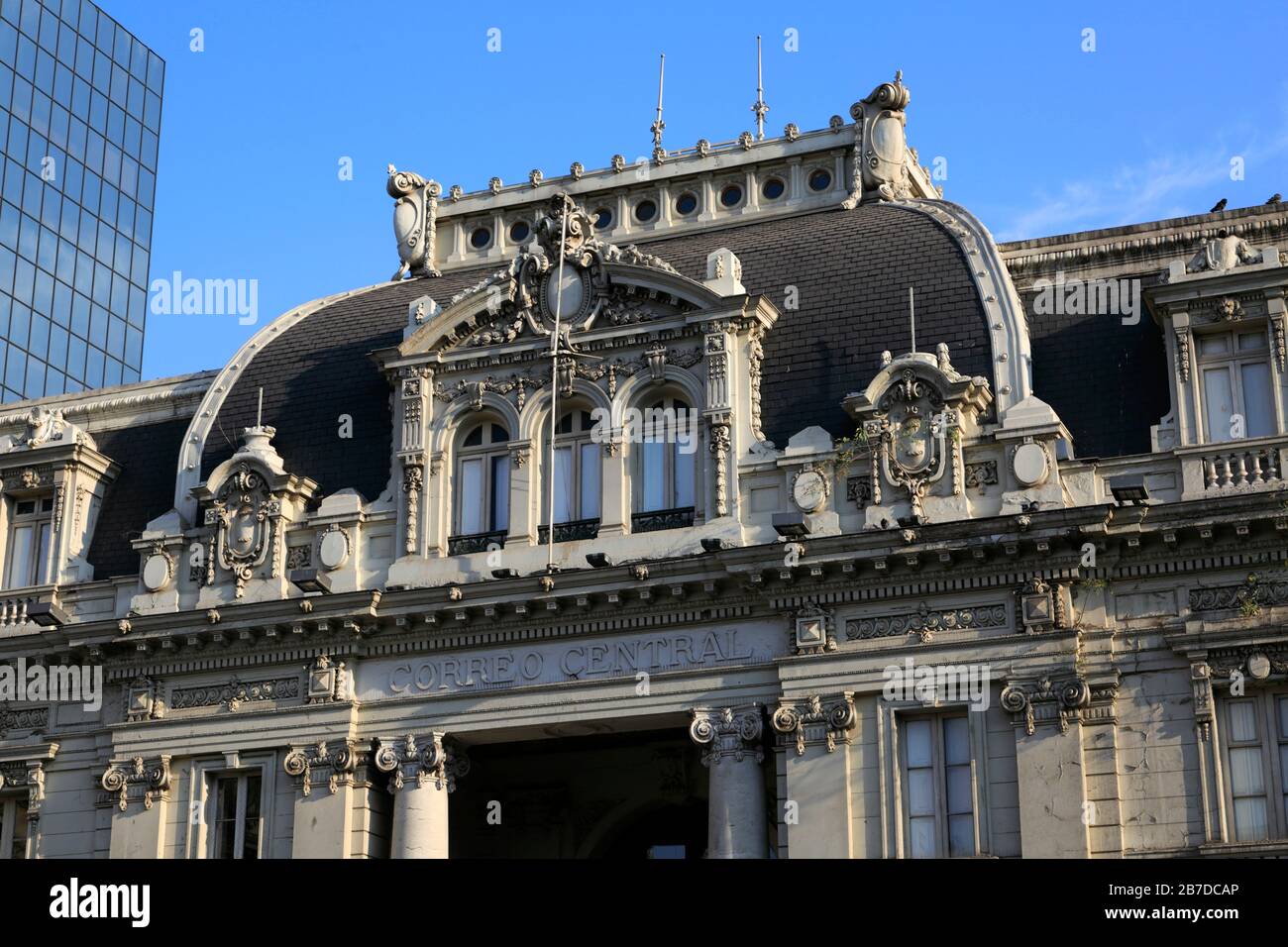 The Central Post Office, Plaza de Armas, Metropolitan Region, Santiago City, Chile Stock Photo