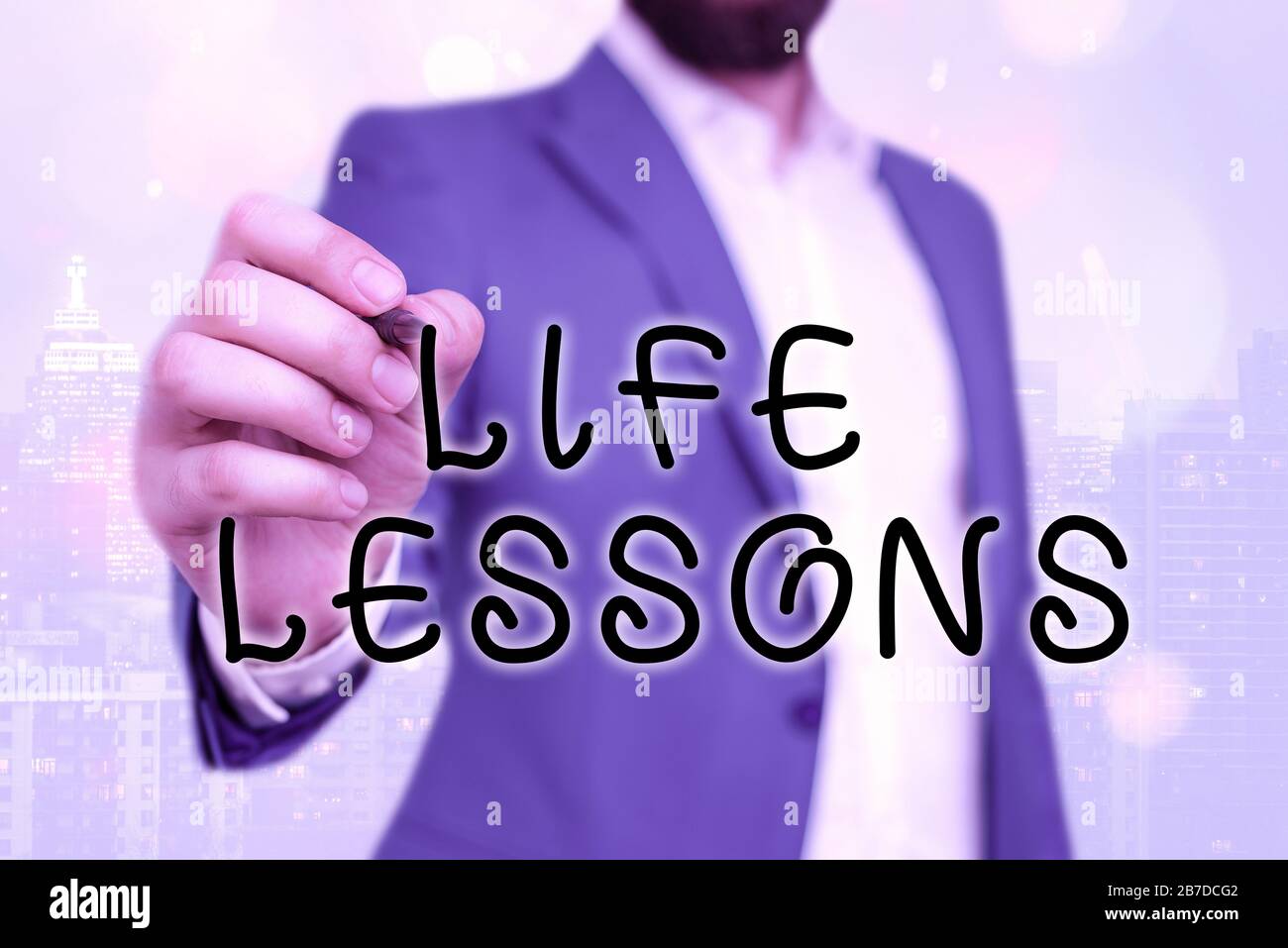 Handwriting text Life Lessons. Conceptual photo something which useful ...