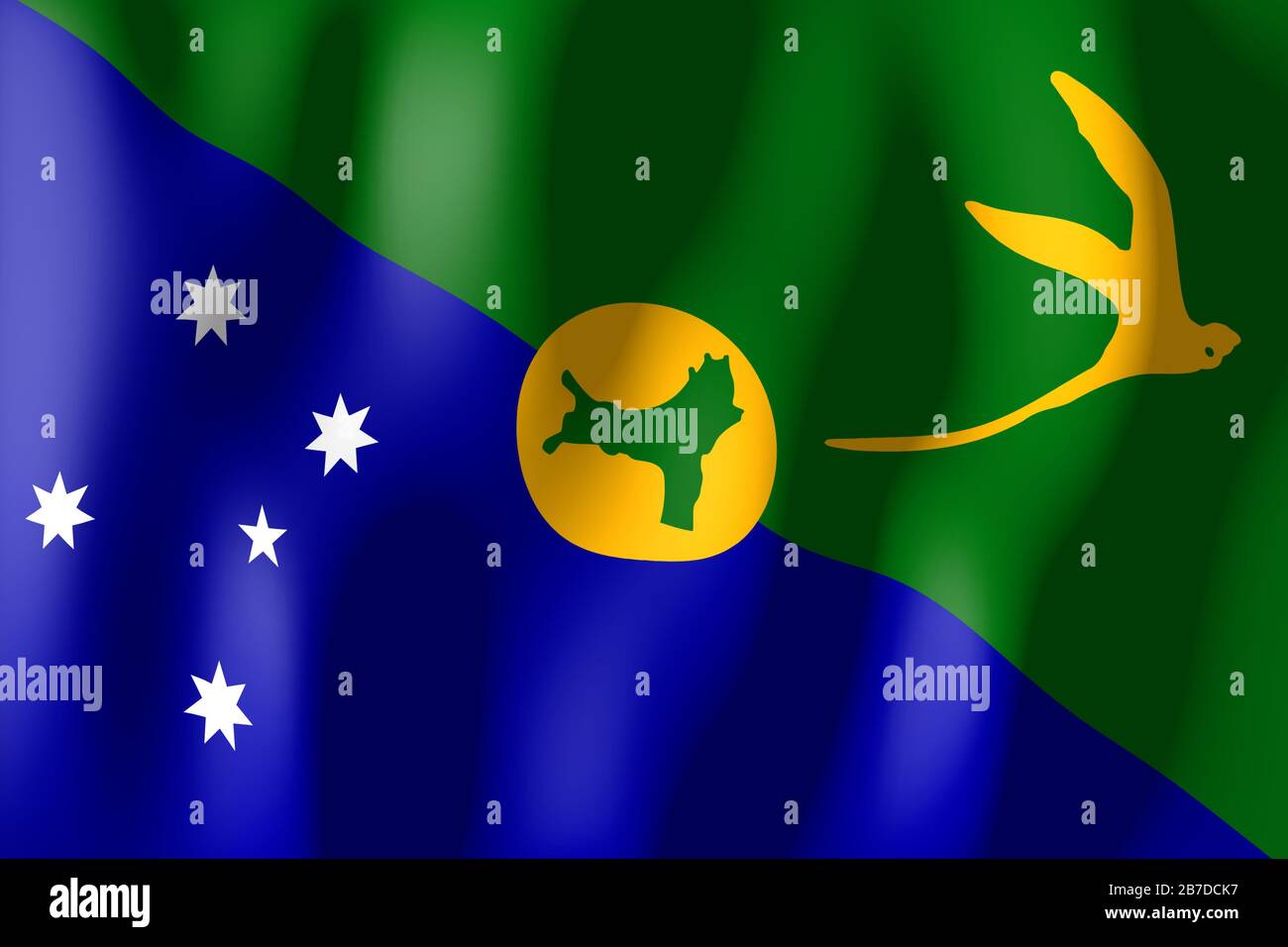 Christmas Island flag Stock Photo Alamy