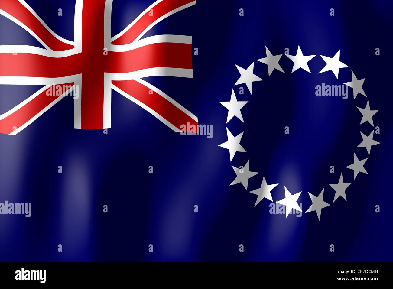 Cook Islands - flag Stock Photo