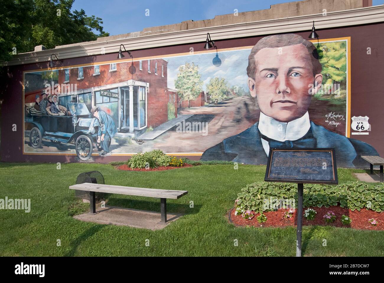 This photo shows A.J. and his Model T Ford which was the first