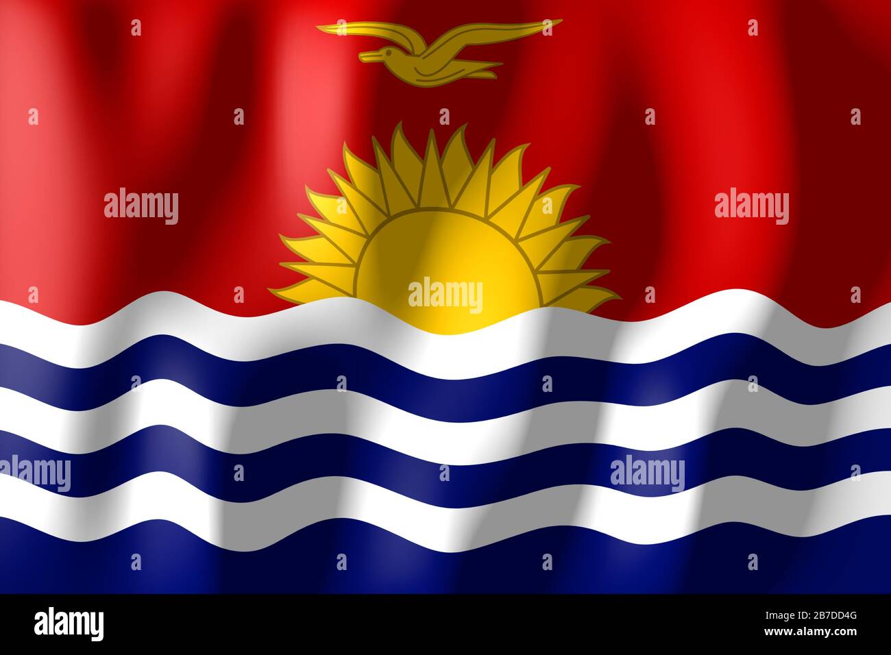 Kiribati flag Stock Photo Alamy