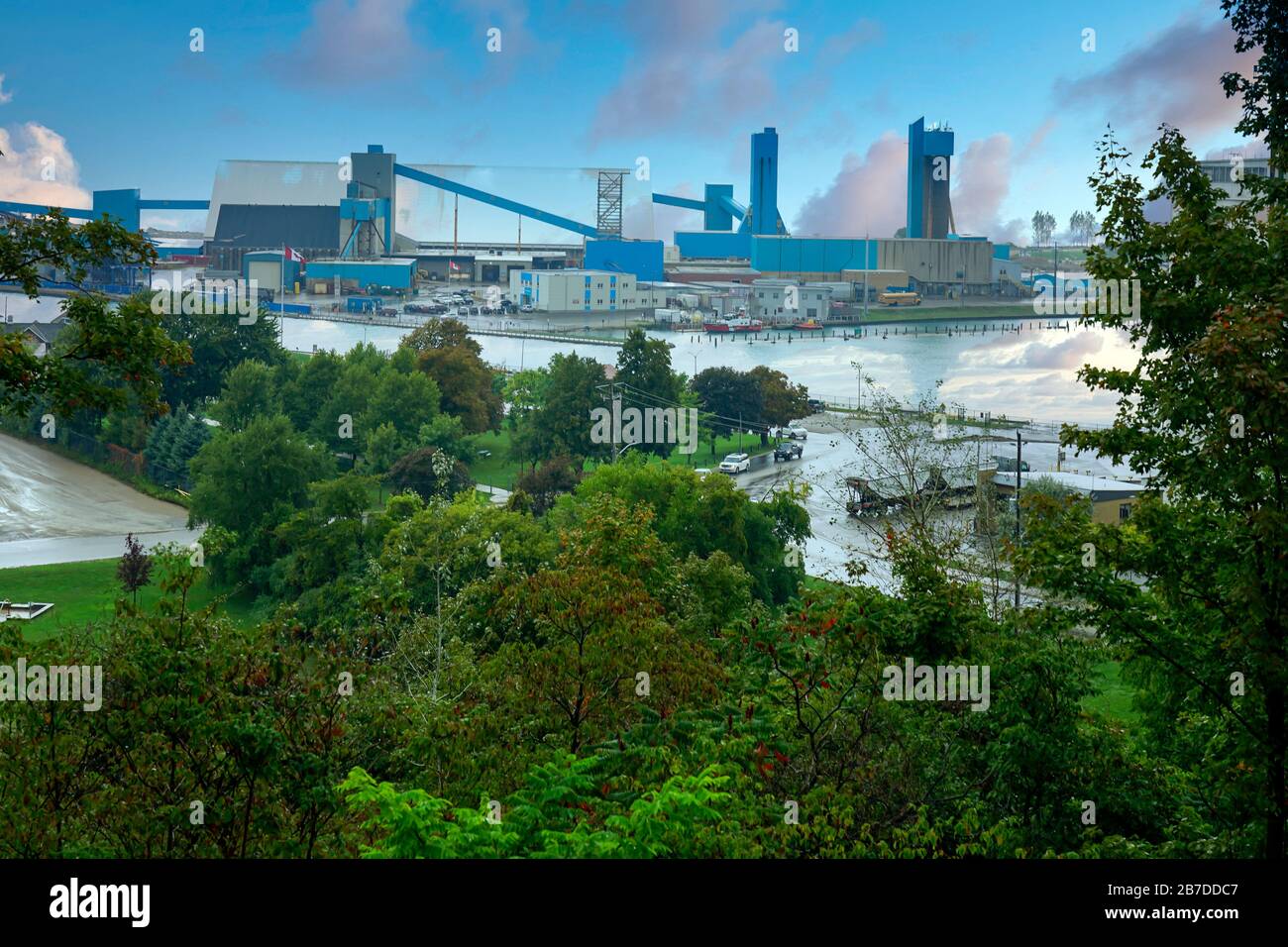 Salt Mine on Lake Huron in Goderich, Ontario, Canada Stock Photo Alamy