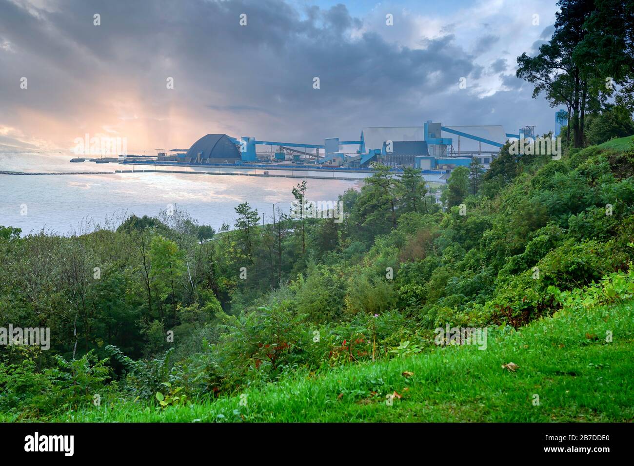 Salt Mine on Lake Huron in Goderich, Ontario, Canada Stock Photo Alamy