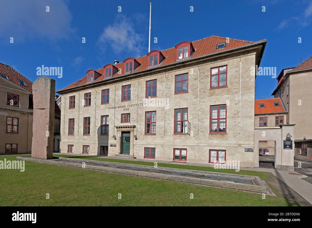 The Niels Bohr Institute from 1920, University of Copenhagen, Denmark. Stock Photo