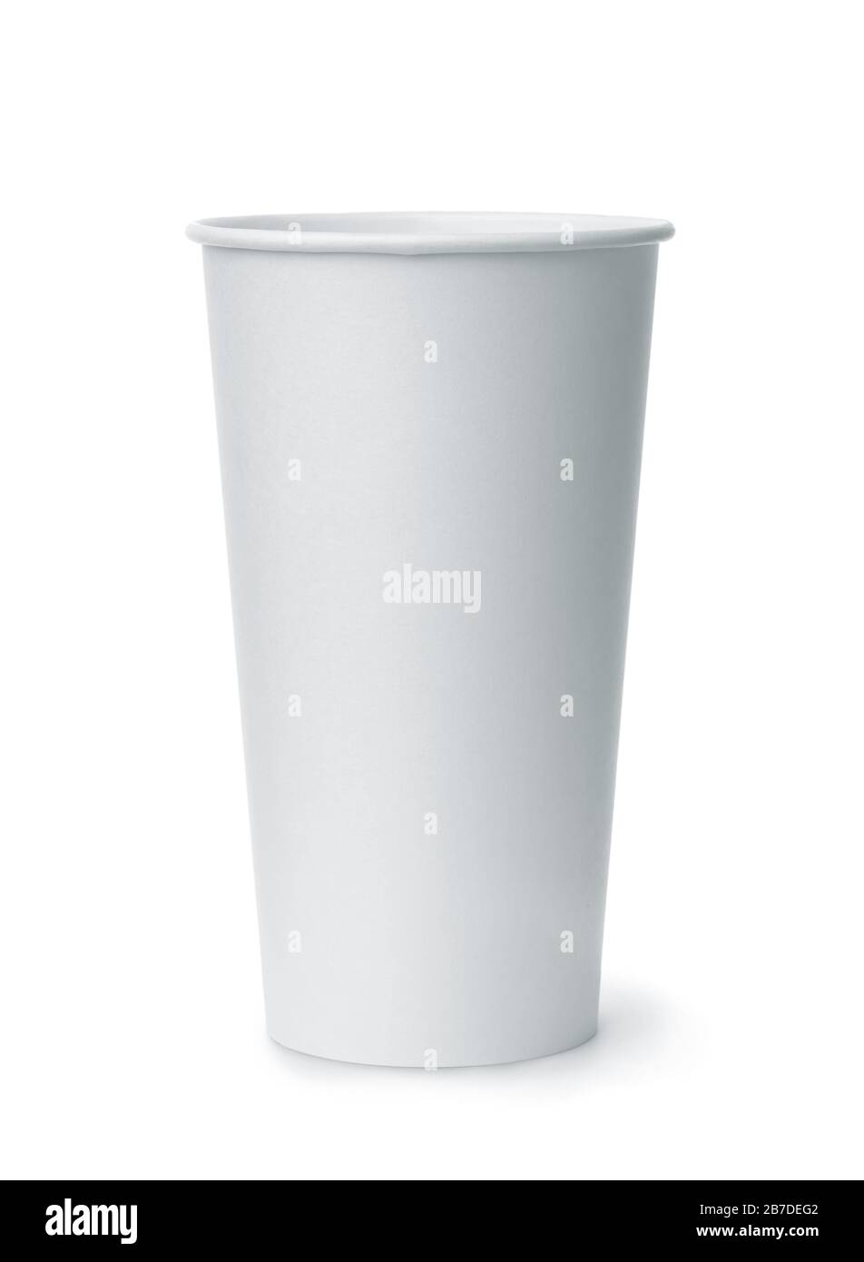 Front view of disposable white blank paper cup isolated on white Stock ...