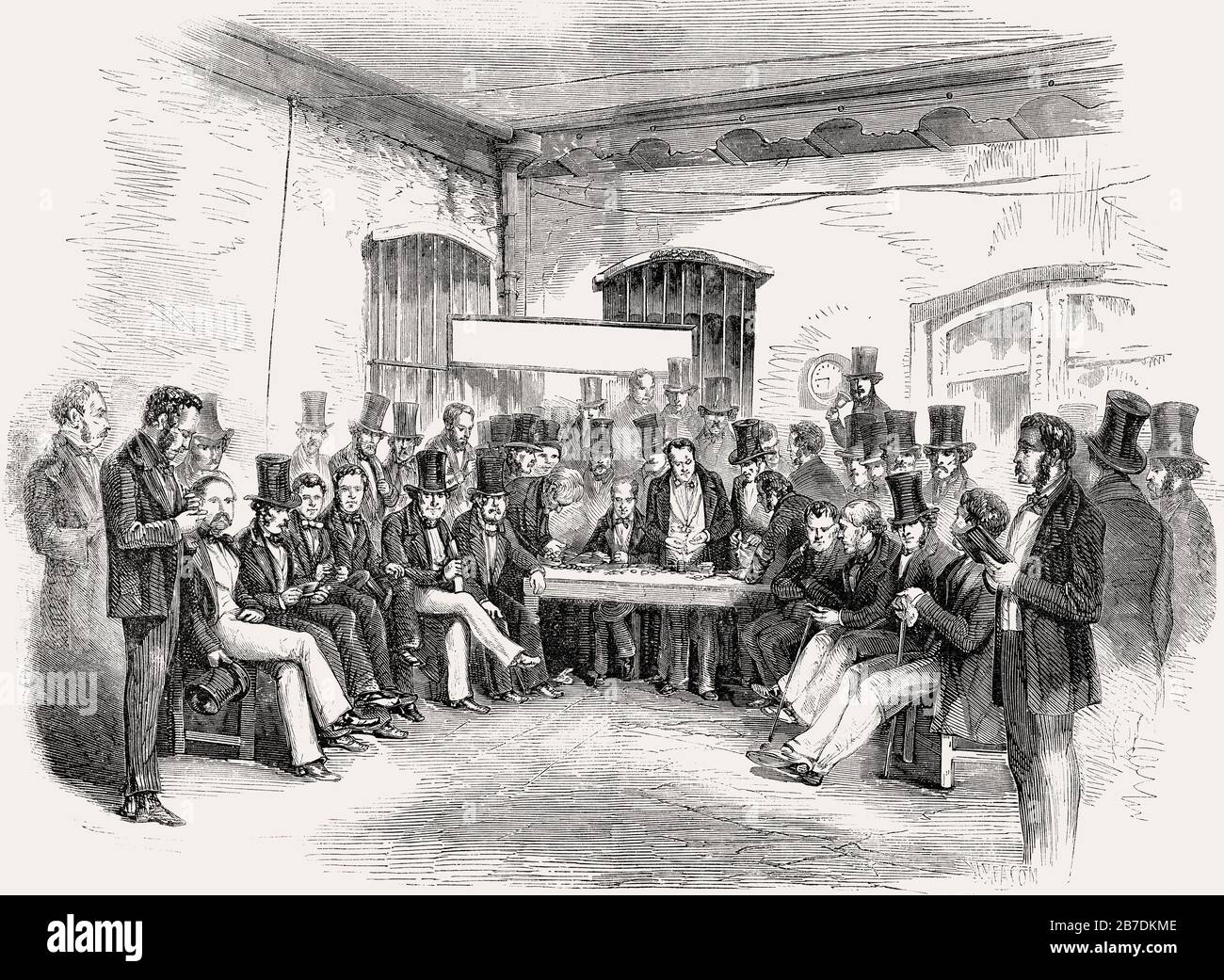 Stock Exchange, Buenos Aires,  Argentina, 1857 Stock Photo