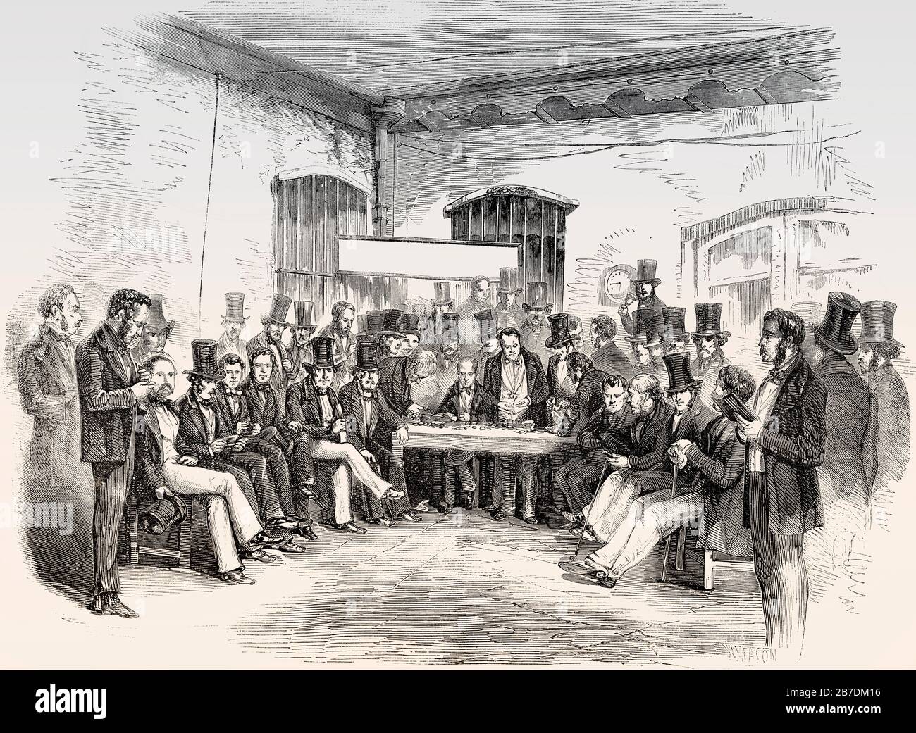 Stock Exchange, Buenos Aires,  Argentina, 1857 Stock Photo