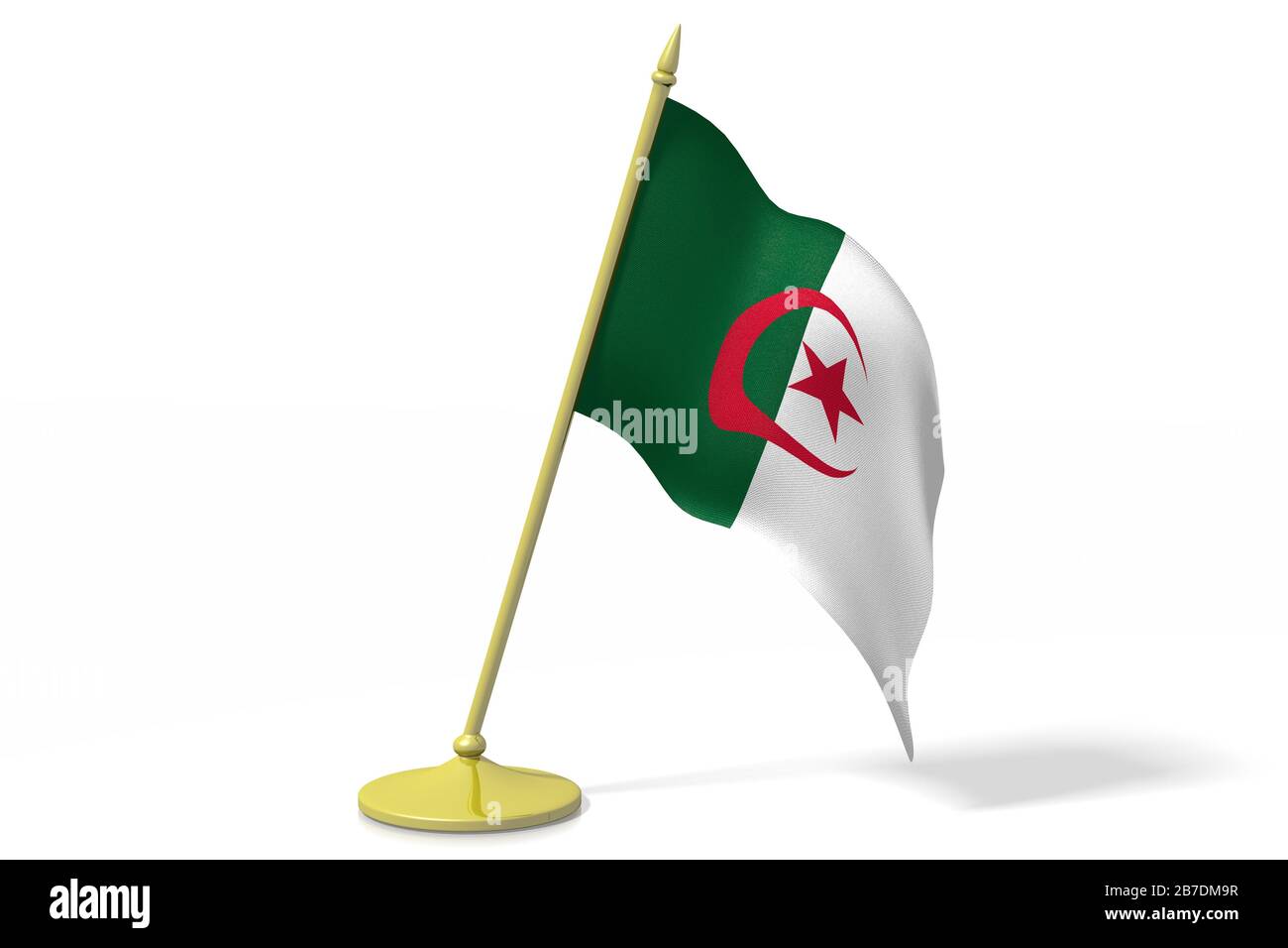 3D flag of Algeria Stock Photo - Alamy