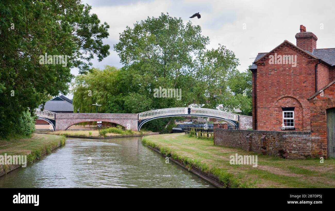 Braunston Junction on the Grand Union Canal and Oxford Canal (North), Warwickshire,  England, UK, Britain Stock Photo