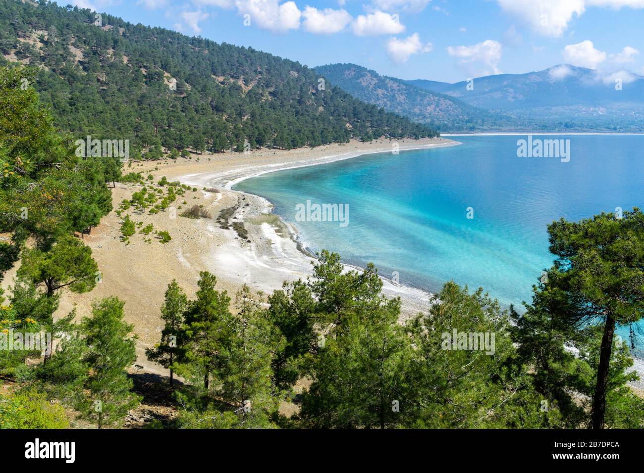 High Angle Aerial View From The Lake Salda Lake Salda Is A Mid size high-angle-aerial-view-from-the-lake-salda-lake-salda-is-a-mid-size