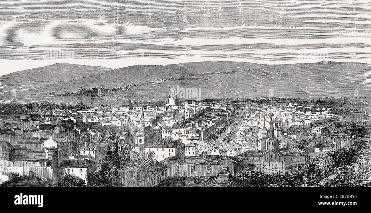 Stavropol, a city and the administrative center of Stavropol Krai, Russia, 19th century Stock Photo